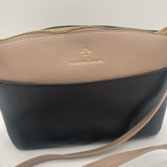 Nanette Lepore Black and Tan Crossbody Bag - Picture 2 of 11